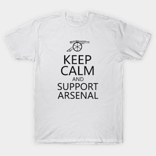 Keep calm and support Arsenal T-Shirt